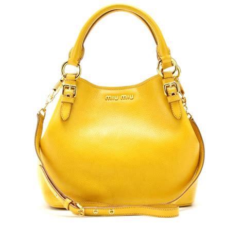 yellow miu miu bag|miu michigan handbags.